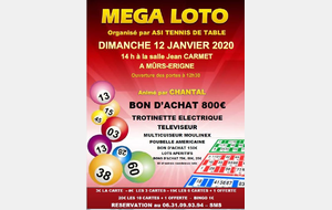 LOTO du club - A vos agendas! 