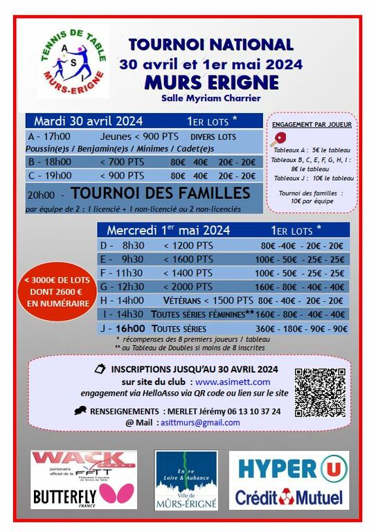 Tournoi National de Mûrs-Erigné