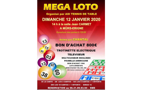 LOTO du club - A vos agendas! 